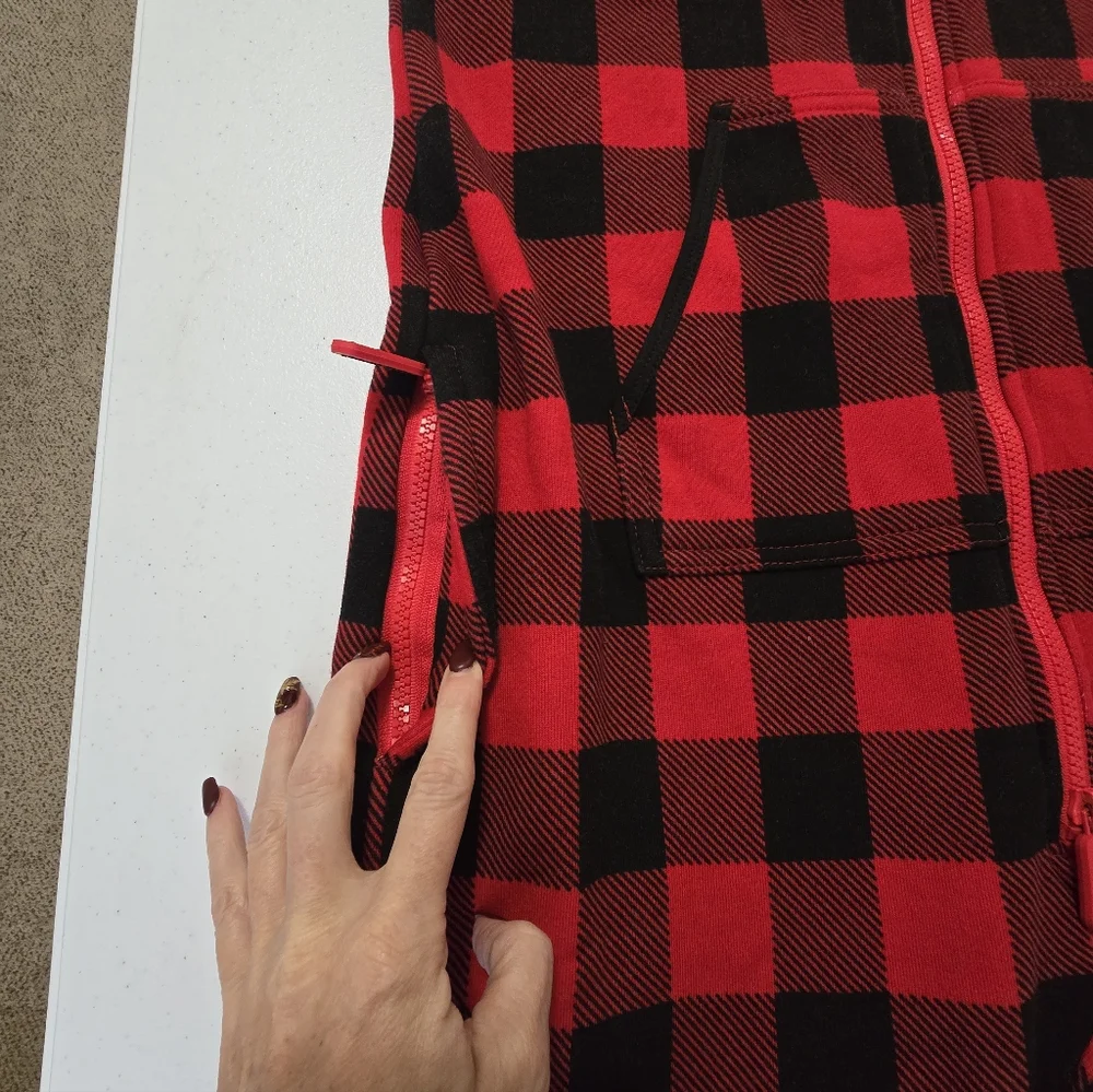 Tipseyelves MEN'S LUMBERJACK JUMPSUIT Mefium Buffalo‎ Plaid Onzie - Picture 9 of 14